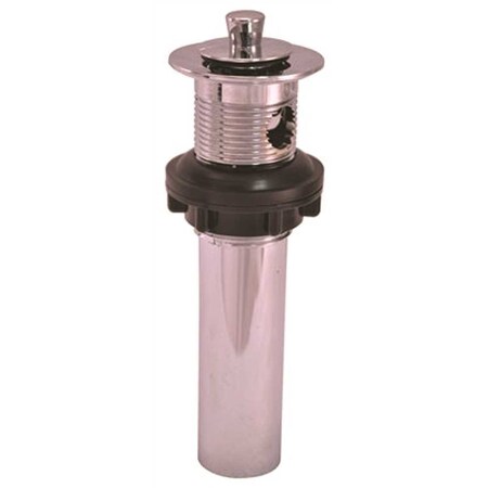 Proplus 1-1/4 x 5 Bathroom Po Pop-Up Overflow Plug in Chrome Plated 52764